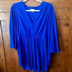 Issa London Royal Blue 100% Silk Top